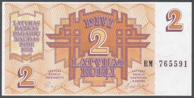 Latvia / Lettland [02] - 2 Rubli 1992 UNC - Pick 36