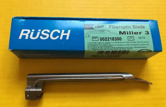 Rusch Fiberoptic Laryngoscope Blade Miller #3 REF: 002218300