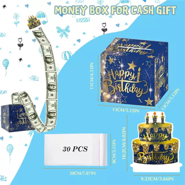 Happy Birthday Money Box for Cash Pull Money Gift Box DIY Set Surprise Gift Box