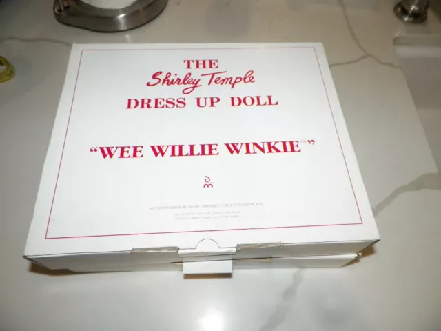 Danbury Mint Shirley Temple Dress Up Doll Ensemble Wee Willie Winkie 1996