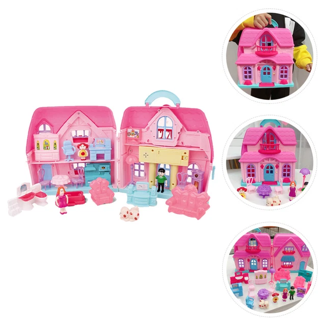 Portable House Case Princess House Storage Box Miniforce Toys Toy Room