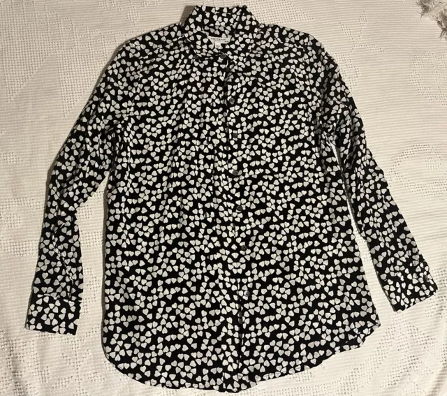 Equipment Essential Heart Womens Silk Shirt XS