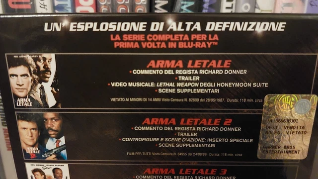ARMA LETALE COLLECTION Letal Weapon Collection 4 Film Movies - bluray ...