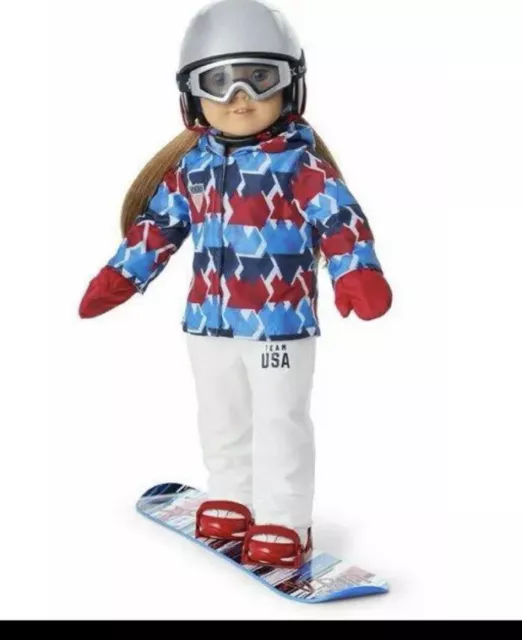 American Girl Team USA Snowboarding Set - Fits All 18 Inch Dolls-Brand New