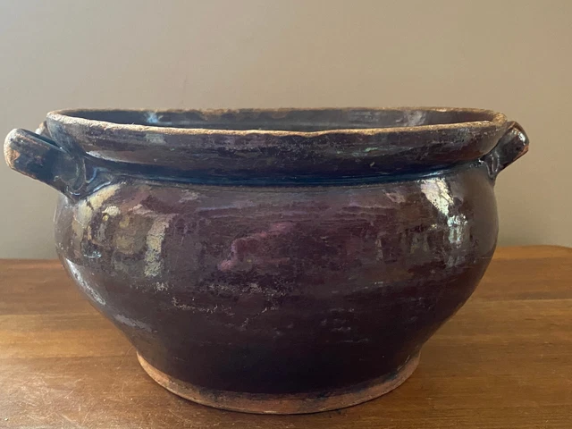 POT à  BOUILLON saladier cul noir creil et montereau forges les eaux bonnetable