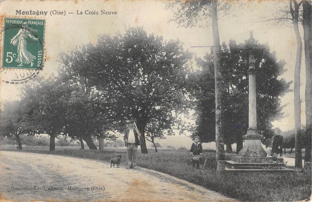 Cpa 60 Marqueglise Rue De Compiegne