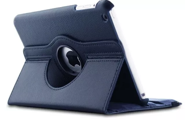 Funda Tablet Para Ipad Mini 2 Sostenible Giratoria 360º Color Azul Oscuro