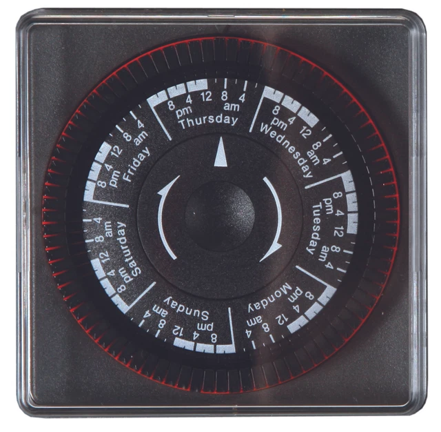 Reloj de 7 días Amerec I24/7 con segmentos de encendido/apagado de 2 horas 230V/50Hz