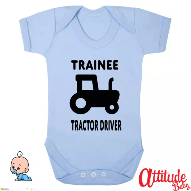 Divertente bambino coltivato - autista trattore tirocinante - vestiti per bambini divertenti - vestiti per bambini contadino