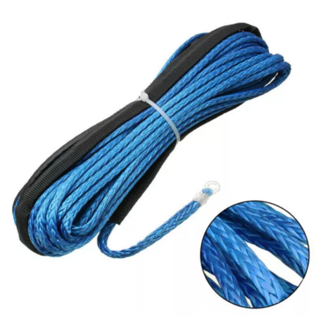 (2.5 tons) Synthetic Winch Rope Line Recovery Cable  For Truck Boat Towing Rope