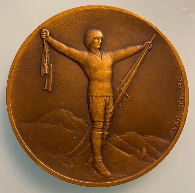 1924 Chamonix Olympic Third Place Bronze Winner’s /Participation Medal VERY RARE 1924 Chamonix Olympic Third Place Bronze Winner’s /Participation Medal VERY RARE