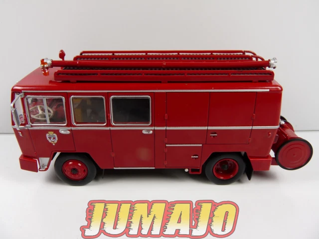 Dinky Toys Code 3 1/43 - Berliet GAK Citerne Pompiers (modifié, Sans Boîte)