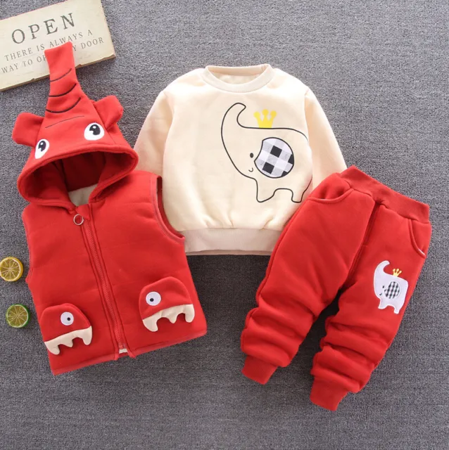 Newborn Kid Baby Girls Clothes Hooded Tops Pants Floral Outfits Set Tracksuit UK