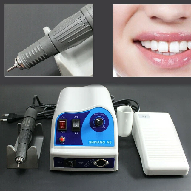 Micromotore Per Laboratorio 45.000 Giri/min – 80W, Controllo A Pedale, Mandrino 2,35 Mm, Per Incisone E Lucidatura