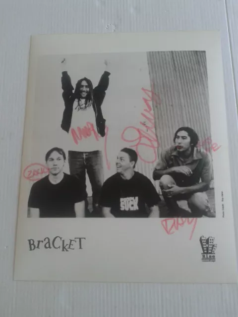 Bracket – 10x8 original Record company publicity photo signed autographed