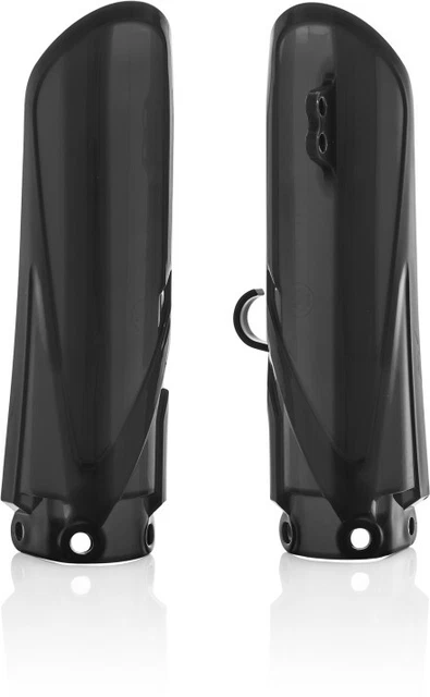 Acerbis 2726680001 Lower Fork Covers - Black Custom Replacement Fork Cover Set