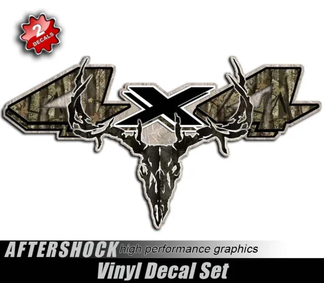 4x4 Deer Skull Truck Decal Sticker for Dodge Dakota Hoyt Mathews PSE Bear Elite