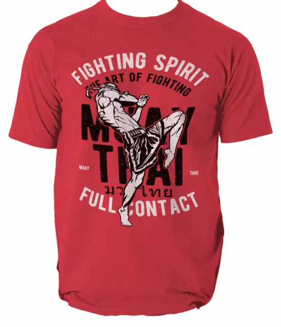 Camicia Muay Thai T Top Uomo Fighting Spirit MMA Tiger Phuket Unisex S-3XL