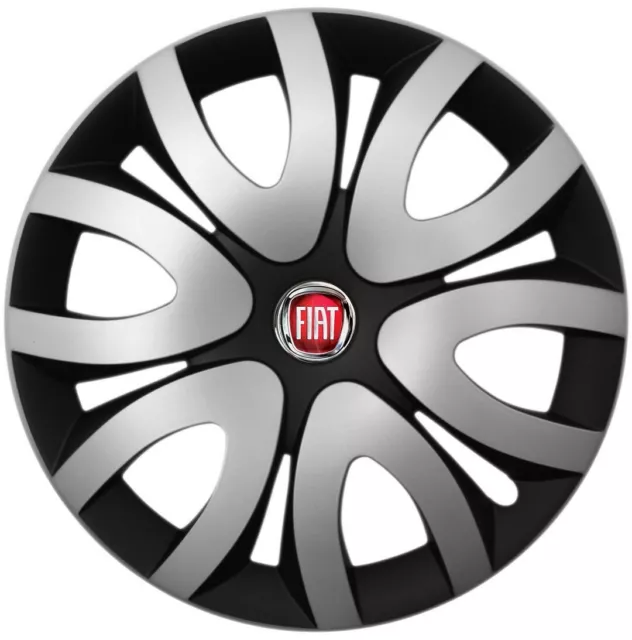 Set of 4x16 inch Wheel Trims to fit Fiat Bravo, Doblo, 500L, Croma