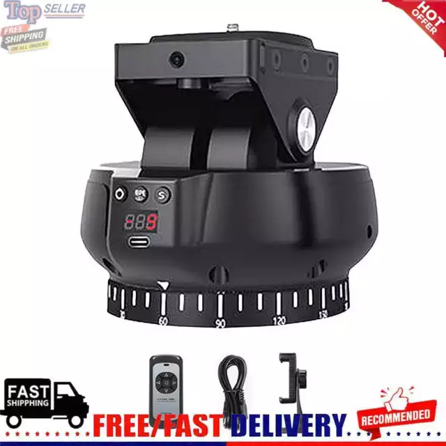 YT-1200 Video Tripod Head Dual-axis Electric Rotating Head for Cell Phone Photo