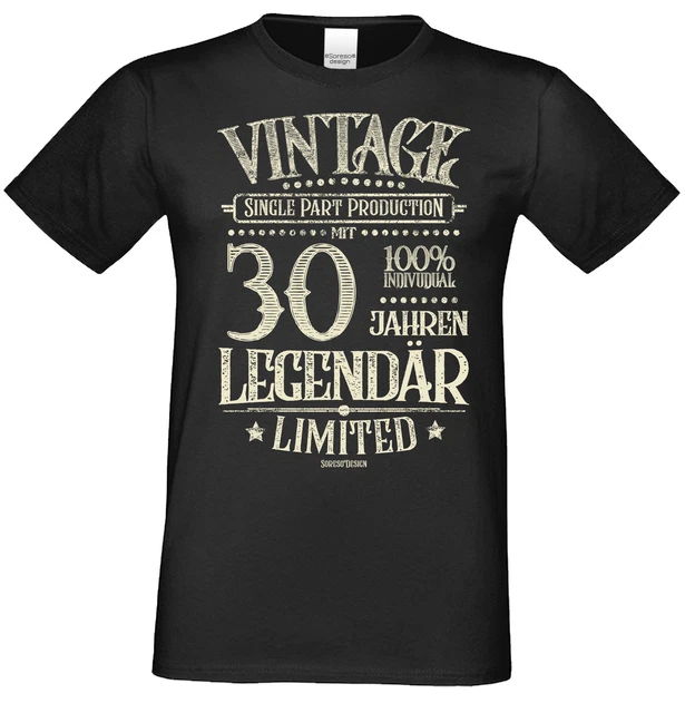 30 GEBURTSTAG GESCHENK Mann Frau Sprüche TShirt Geschenke zum