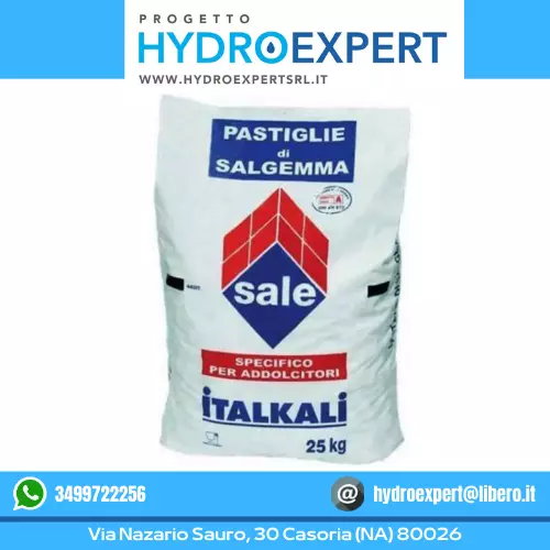 Sale in Pastiglie per Addolcitori Acqua Depuratori Salgemma Naturale Italiano