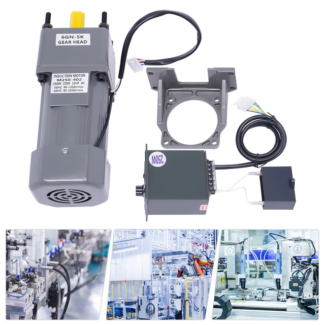 Motore Elettrico 220V Con Regolatore Di Velocità - 6W, 0-68 Giri/min, Riduttore 20K, Basso Rumore - Foto 13