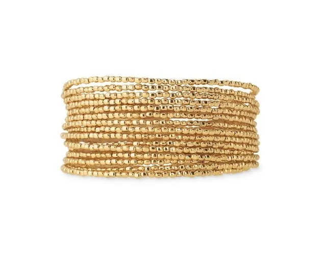 Stella & Dot Bardot Spiral Bangle Bracelet~Gold~