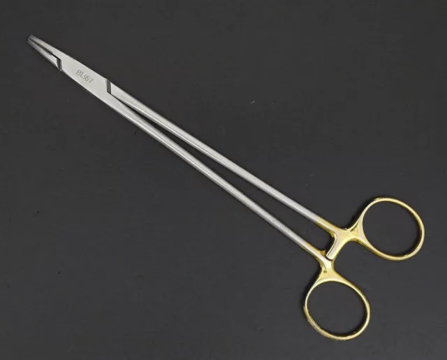 Aesculap BM67 Durogrip Goldgriff Nadelhalter/Needle Holder Hartmetall 20cm HII11