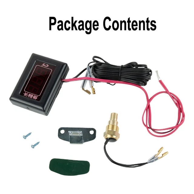 Car Electronic Digital Water Temperature Watch With Sensor Head General-Motors