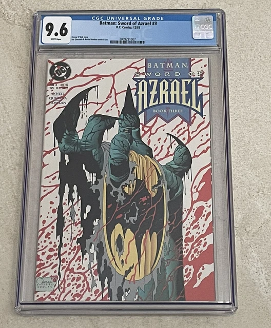 Batman: Sword of Azrael #3 CGC 9.6 NM+ White Pages