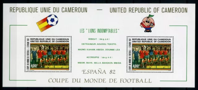 Kamerun Block 20 postfrisch Fußball #GI517