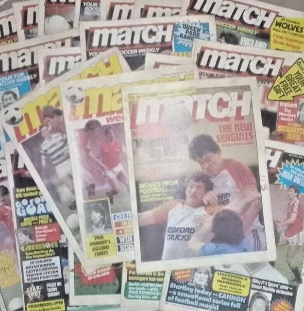 Vintage 1980s Match Magazine Weekly Issue - Choose from List