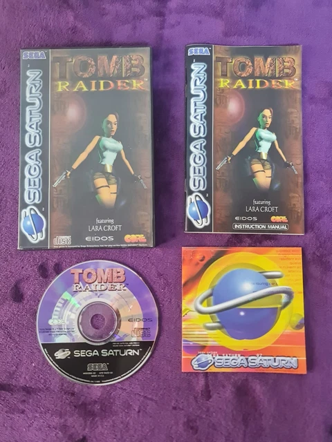Tomb Raider Sur SEGA Saturn – Version Complète PAL, Bon état