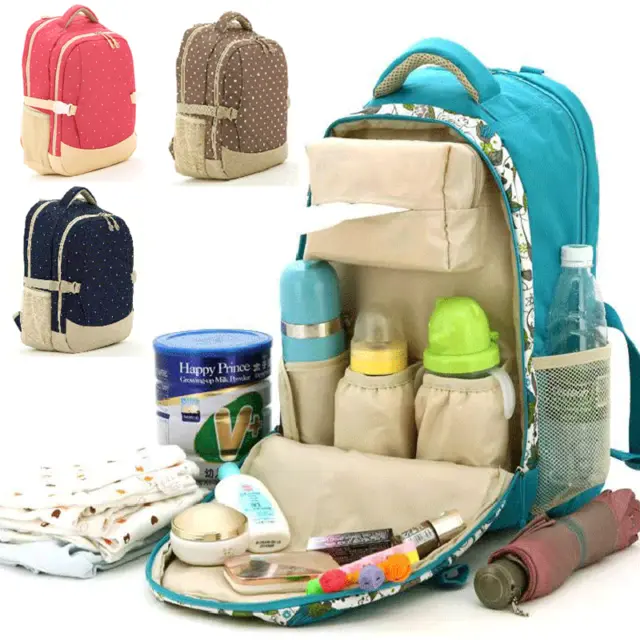 Waterproof Nappy Diaper Baby Mum Maternity Backpack Travel Bag Multi-Function uk
