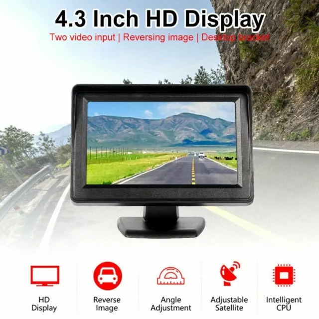 4.3" Auto Kfz Rückfahr LCD Bildschirm Monitor Für Rückfahrkamera TFT Display