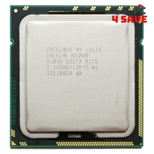 Intel Xeon L5630 SLBVD 2.13GHz 12M Quad Core LGA 1366 Server CPU Processor 40W