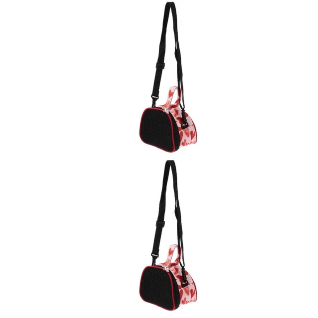 2 piezas Portador de conejillos de indias portátiles mascotas transpirables Bolsa de viaje