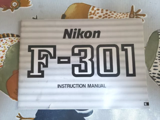 Manual de instrucciones original - Nikon F-301 35 mm réflex