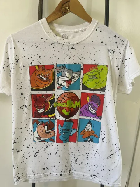 Space Jam 90’s Bugs Bunny Looney Tunes Nostalgia Tshirt Youth Small