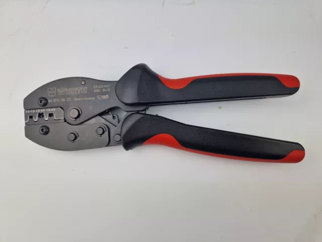 Würth Crimpzange 2K für unisolierte Flachsteckverbinder wie KNIPEX 97 52 34