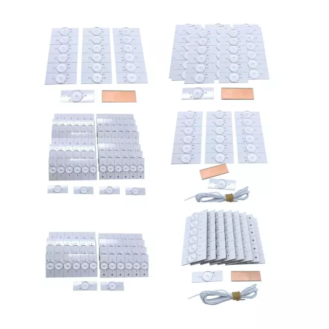 20/50Pack 3/6V SMD Lamp Beads with Optical Lens Fliter for 32-65 LED TV Repair
