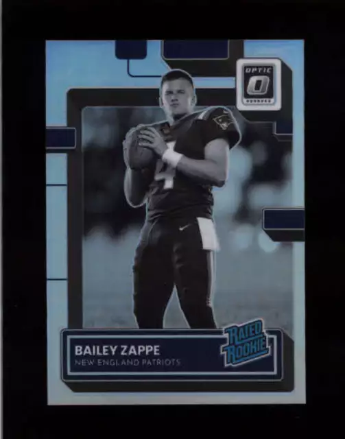 Bailey Zappe 2022 Donruss Optic #229 Rated Rookie Black And White Holo Bd5614