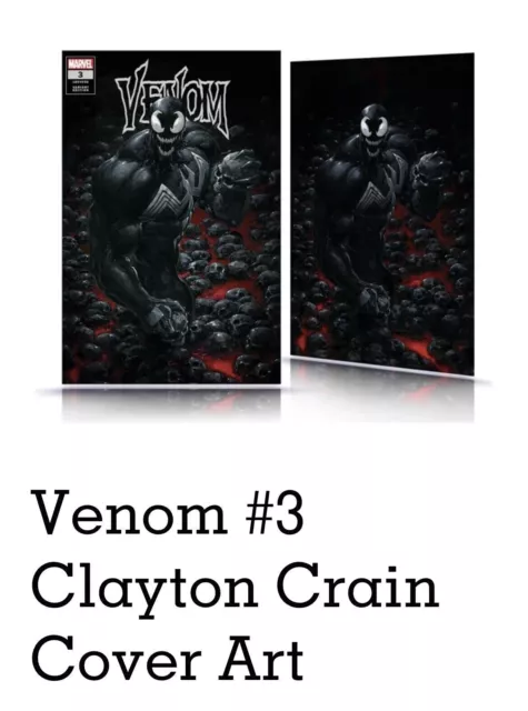Venom #3 Clayton Crain Trade & Virgin Cover Set In Hand Now, SOLD OUT RARE! (NM)