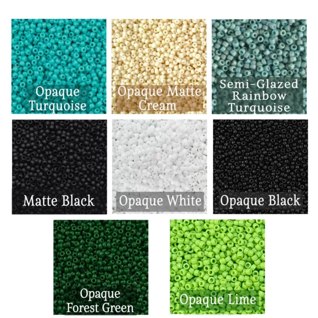 TOHO 15/0 Round Japanese Glass Seed Beads - 7.5g Tube- Pick Colors, Qty Discount