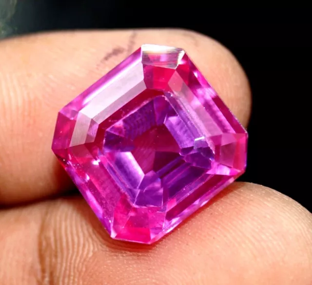 Sri Lanka Natural 10.00 Ct Radiant Cut Pink Sapphire Treated Loose Gemstone