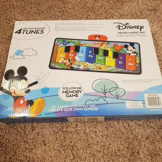 DISNEY JUNIOR MICKEY Mouse Clubhouse Music Mat Step to Play. MEMORY and