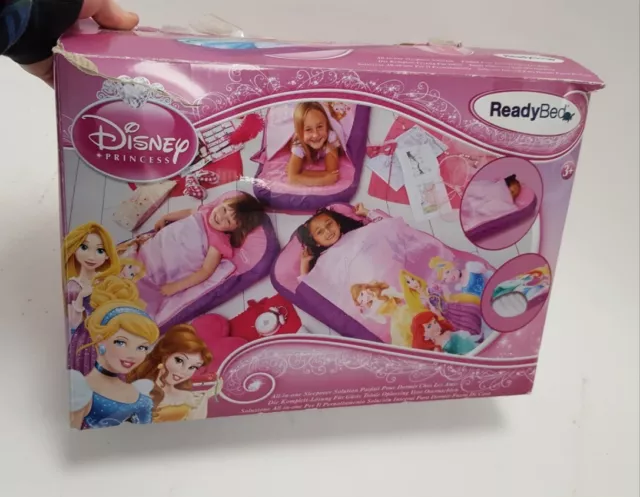 Disney Princess Junior 2 In 1 ReadyBed Air Bed and Sleeping Bag With Pump Boxed