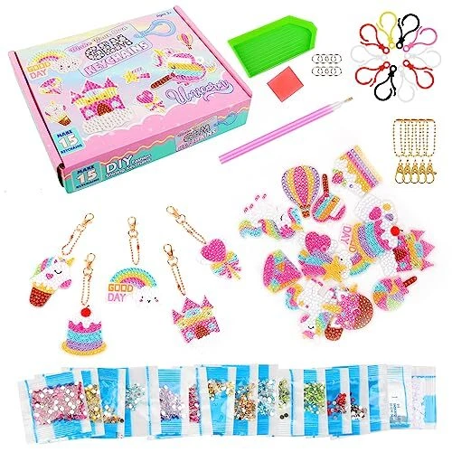VFANDV Diamond Painting Kinder, 15 Stück Diamond Painting Children's Set DIY