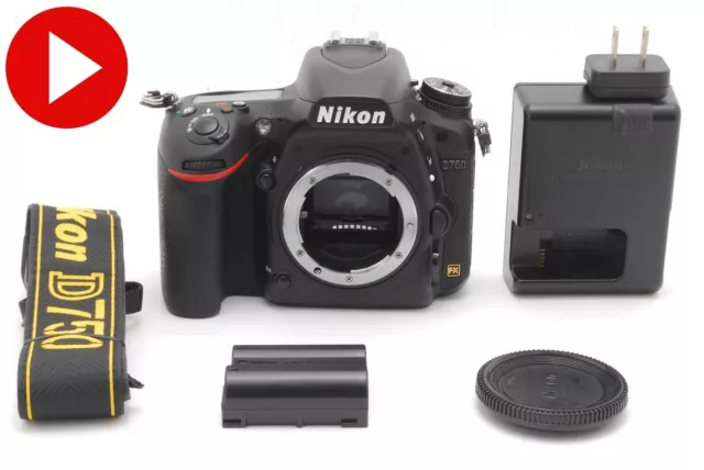 Video [Near MINT/SC 3000 ] Nikon D750 24.3 MP Digital SLR Camera Body From JAPAN
